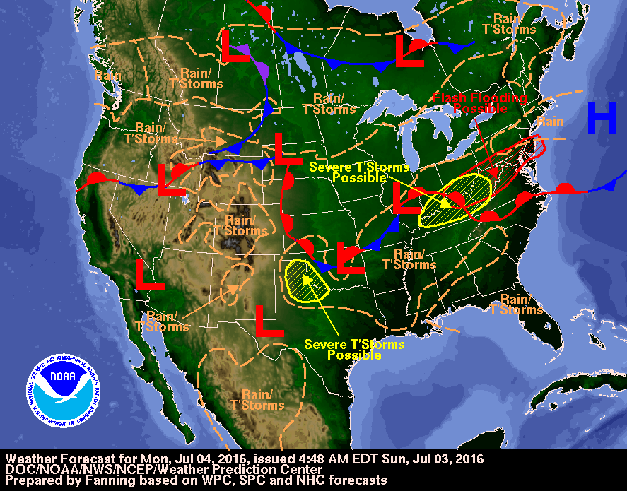 Heavy Rainfall Possible Severe Weather July 4th Weekend Wkms